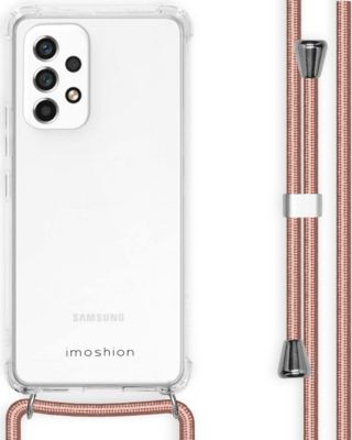 Coque avec cordon IMOSHION pour Samsung Galaxy A53 - Rose Doré Coque avec cordon IMOSHION pour Samsung Galaxy A53 - Rose Doré