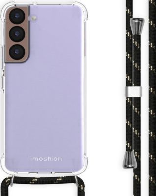 Coque avec cordon IMOSHION pour Samsung Galaxy S22 - Noir & Doré