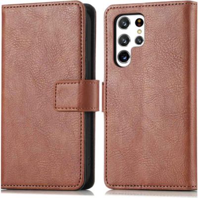 Coque étui IMOSHION pour Samsung Galaxy S22 Ultra - Marron