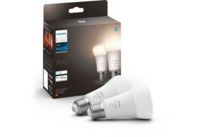 Ampoule LED connectée PHILIPS HUE White E27 75W x2