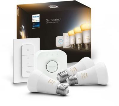 Pack PHILIPS HUE White Ambiance E27 x3+pont+tlc Pack PHILIPS HUE White Ambiance E27 x3+pont+tlc