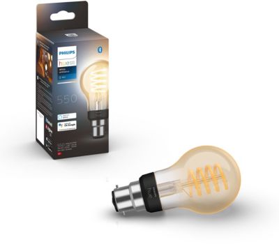 Ampoule LED connectée PHILIPS HUE White Ambiance B22 7W Filament