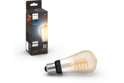 Ampoule LED connectée PHILIPS HUE White Ambiance E27 7W Filament