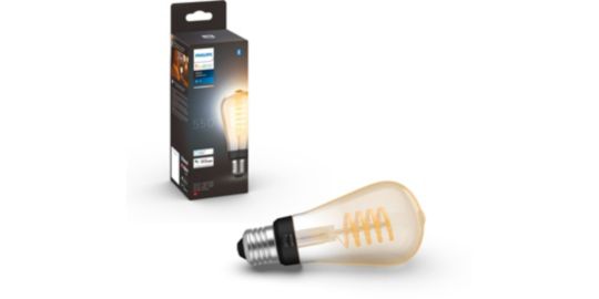 Ampoule LED connectée PHILIPS HUE White Ambiance E27 7W Filament