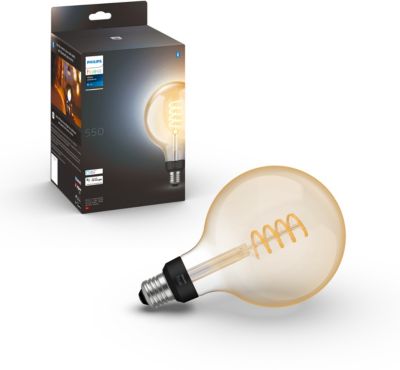 Ampoule connectée PHILIPS HUE White Ambiance E27 Globe G. Filament