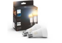 Ampoule connectée PHILIPS HUE White Ambiance E27 x2