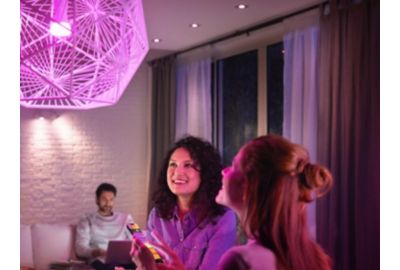 Ampoule LED connectée PHILIPS HUE W&C E27 60W x2