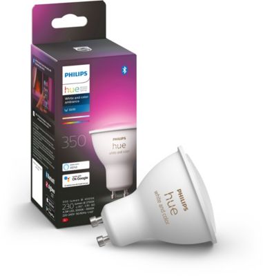 Ampoule connectée PHILIPS HUE W&C GU10 5.7W