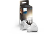 Ampoule connectée PHILIPS HUE White GU10 5.5W X2