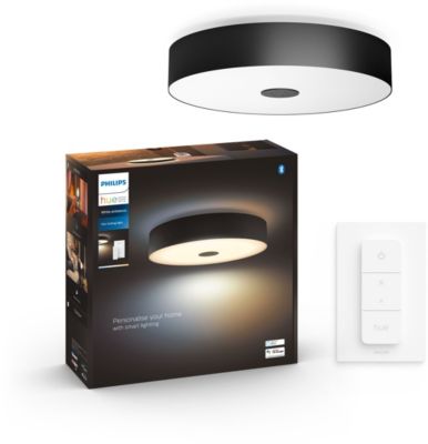 Plafonnier PHILIPS HUE White Ambiance FAIR Noir+tlc