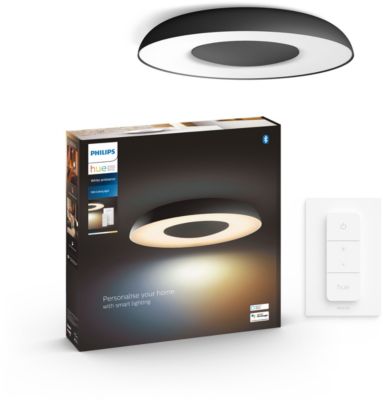 Plafonnier PHILIPS Hue Still noir+tlc
