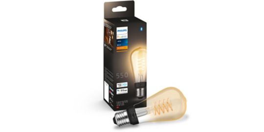 Ampoule LED connectée PHILIPS HUE White E27 9W Filament Edison
