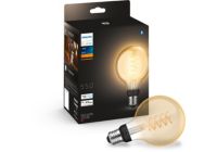 Ampoule connectée PHILIPS HUE White E27 9W Filament Globe