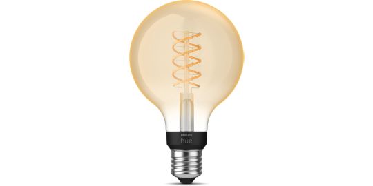 Ampoule LED connectée PHILIPS HUE White E27 9W Filament Globe