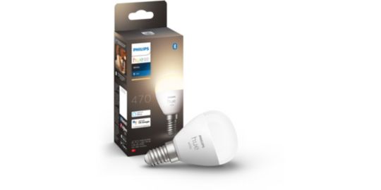 Ampoule LED connectée PHILIPS HUE White E14 Sphérique