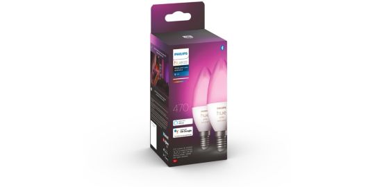 Ampoule LED connectée PHILIPS HUE W&C E14 4W x2