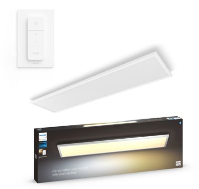 Lampe connectée PHILIPS HUE White Ambiance AURELLE rect. Bl.+tlc