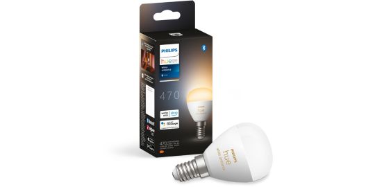 Ampoule LED connectée PHILIPS Hue White Ambiance E14 Luster 5.1W