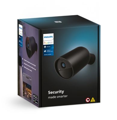Caméra de surveillance PHILIPS HUE SECURE sans fil noire