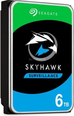 Disque dur interne SEAGATE Seagate SkyHawk, 3,5 pouces, 6 To Disque dur interne SEAGATE Seagate SkyHawk, 3,5 pouces, 6 To