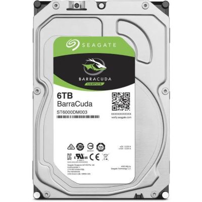 Disque dur interne SEAGATE 6To BarraCuda  3.5'' SATA 5400rpm 25 Disque dur interne SEAGATE 6To BarraCuda  3.5'' SATA 5400rpm 25