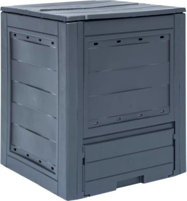 Composteur de cuisine VIDAXL Plastique  Gris