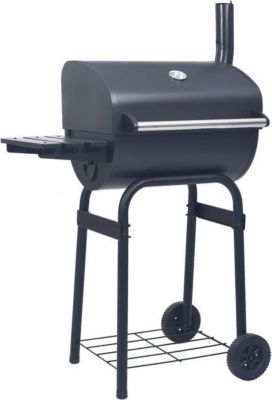 Grille barbecue VIDAXL Acier Noir
