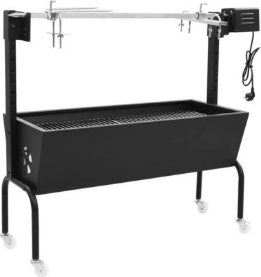 Grille barbecue VIDAXL Acier inoxydable Noir