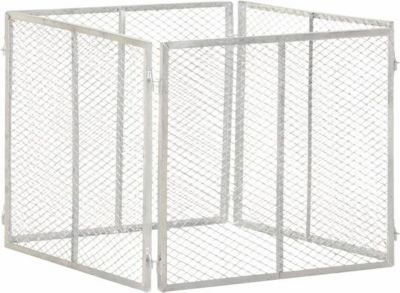 Composteur de jardin VIDAXL Fer 85 x 85 x 70 cm Argent