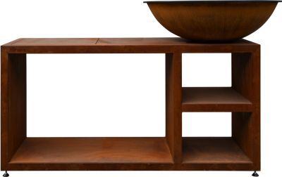 Brasero QUOCO Piatto Tavolo Medium Corten Ø84 - Quoco