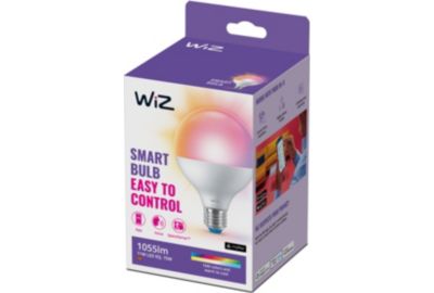 Ampoule LED connectée WIZ Wi-Fi BLE 75W G95 E27 RGB