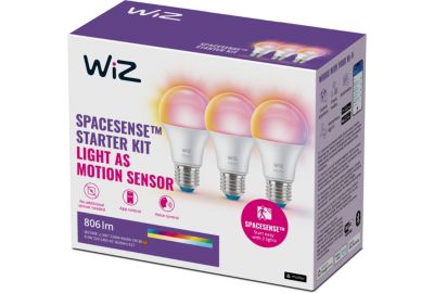 Ampoule LED connectée WIZ Wi-Fi BLE 60W A60 E27 RGB