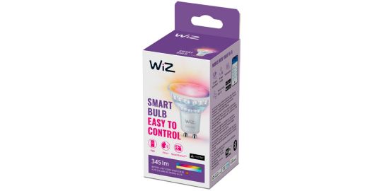 Ampoule LED connectée WIZ Wi-Fi BLE 50W GU10 GLASS RGB