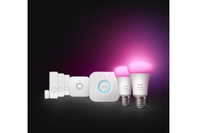 Alarme maison PHILIPS Hue Secure WCA détecteur et ampoules E27