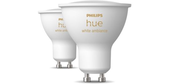 Ampoule LED connectée PHILIPS Hue Pack x 2 ampoules GU10 Hue White
