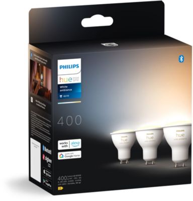 Pack PHILIPS Pack de 3 ampoules 5W GU10 White