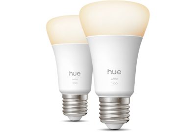 Ampoule LED connectée PHILIPS HUE White E27 75W x2