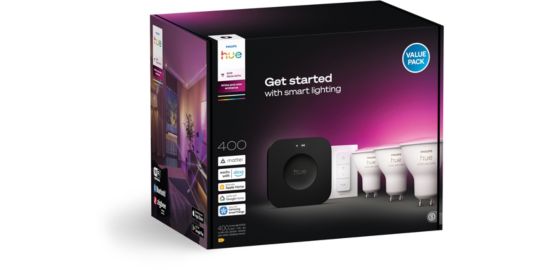 Pack PHILIPS Hue GU10 WCA 3KIT sw Pro