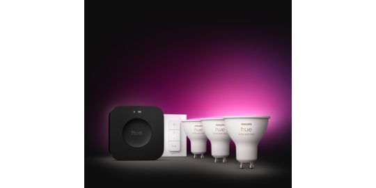 Pack PHILIPS Hue GU10 WCA 3KIT sw Pro