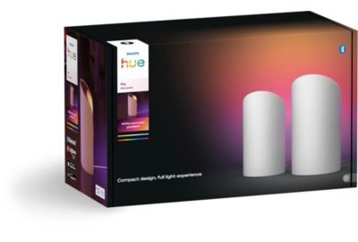 Lampe connectée PHILIPS Hue Play Wall washer 2-pack blanc
