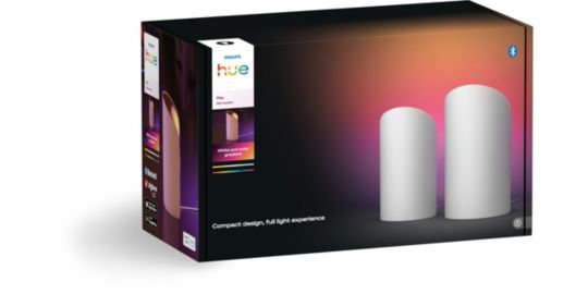 Lampe connectée PHILIPS Hue Play Wall washer 2-pack blanc