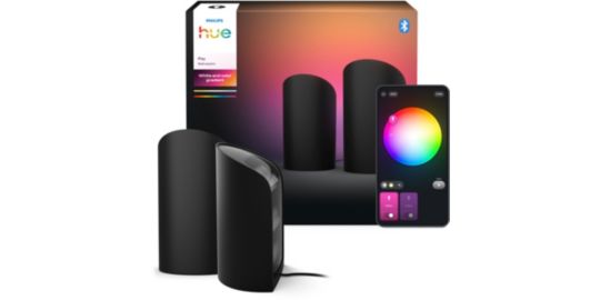 Lampe connectée PHILIPS Hue Play Wall washer 2-pack noir