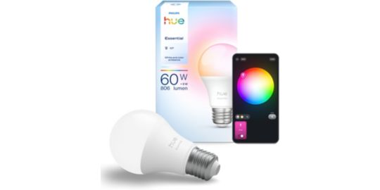 Ampoule LED connectée PHILIPS Hue E27 WCA A60 1P