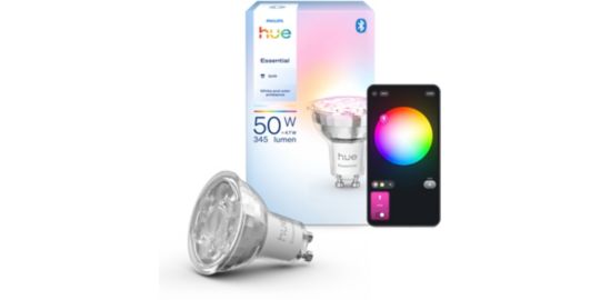 Ampoule LED connectée PHILIPS Hue GU10 WCA  1P