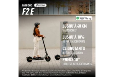 La trottinette électrique Segway Ninebot F25E II est moins chère pour Noël