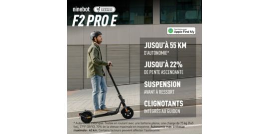 Trottinette NINEBOT F2 Pro E powered by