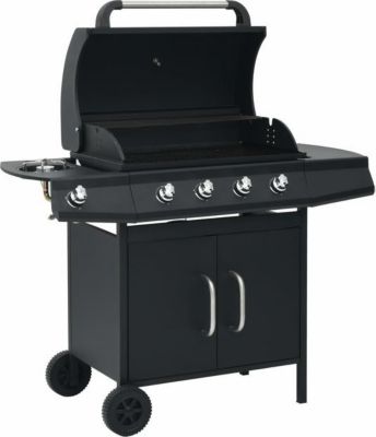 Grille barbecue VIDAXL Acier  Noir