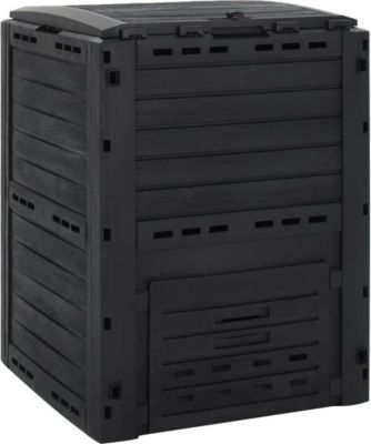 Composteur de jardin VIDAXL Polypropylène  Noir