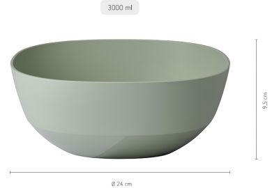 Saladier MEPAL silueta 3000ml nordic sage