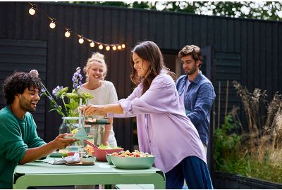 Saladier MEPAL Silueta avec couvercle Nordic Black 5L